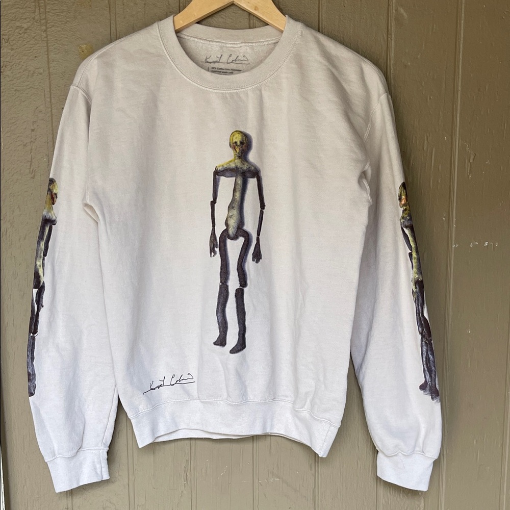 Kurt Cobain Nirvana Graphic Men Sweatshirt size S